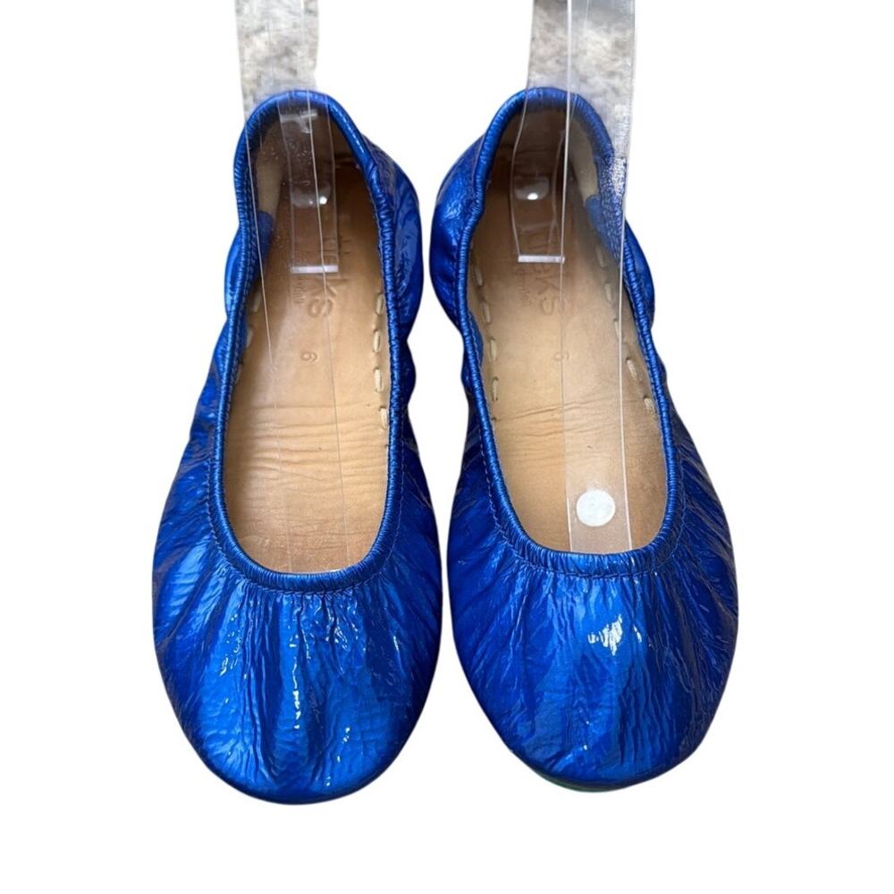 Tieks Sapphire blue patent leather flats size 6